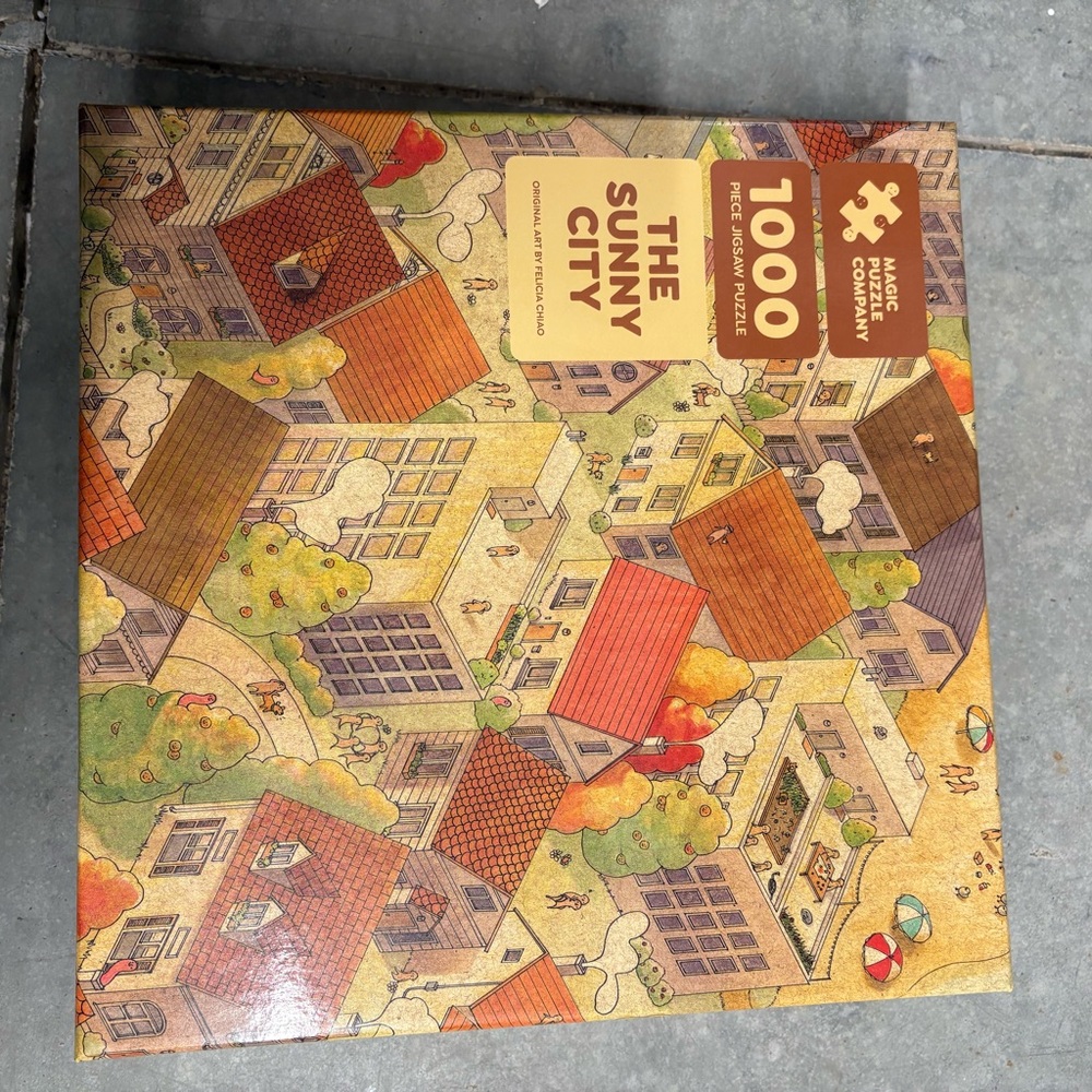 1000-Piece 'The Sunny City' Jigsaw Puzzle by Magic Puzzle Company